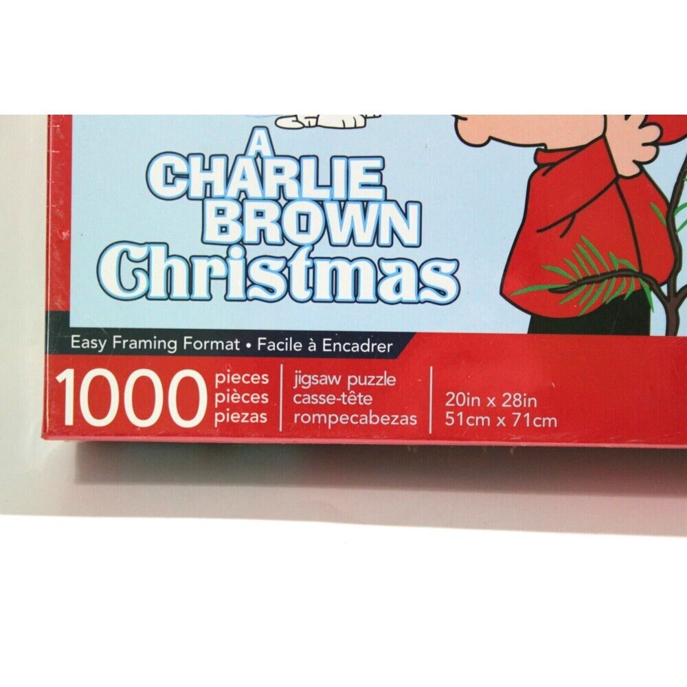 Aquarius A Charlie Brown Peanuts Snoopy Linus Christmas 1000 Pieces Puzzle NEW - Picture 2 of 7